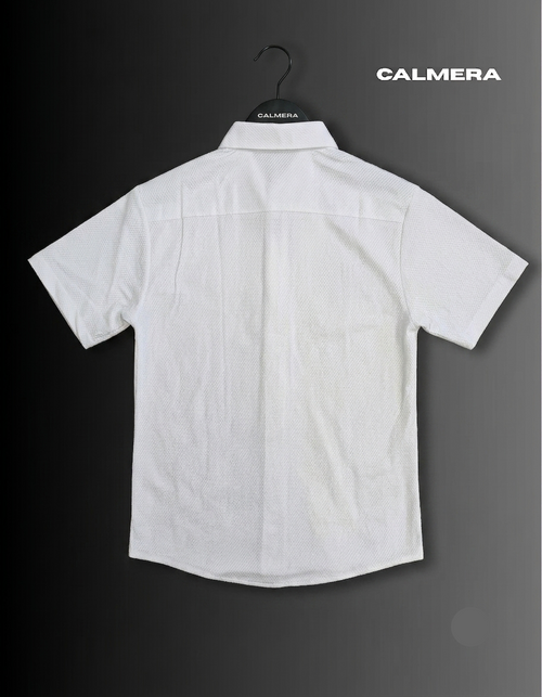 Signature Textured White Shirt