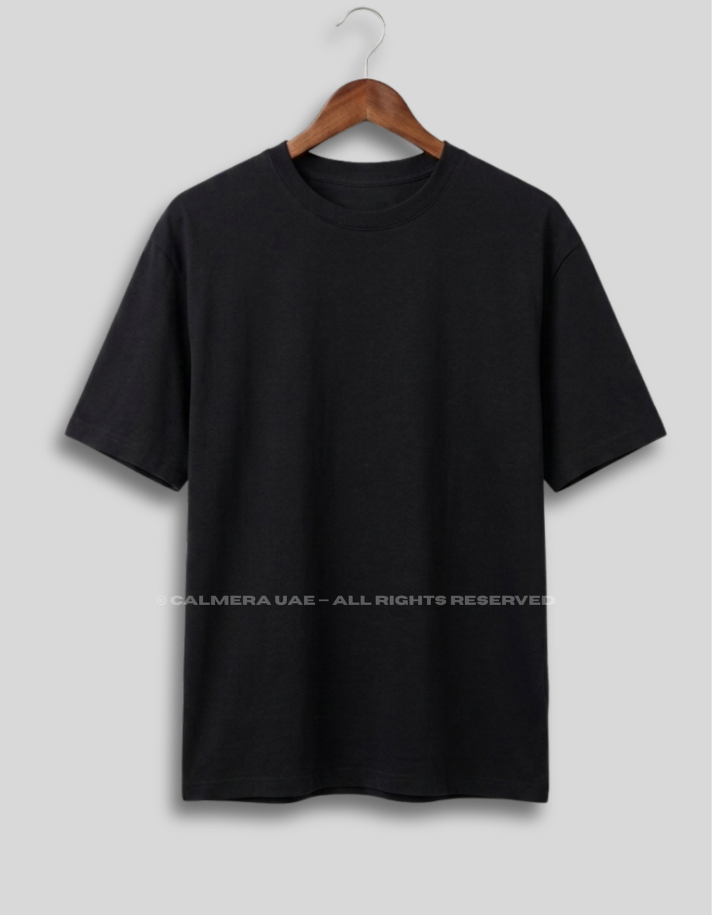 Calmera Essential Oversized Tee – Pitch Black