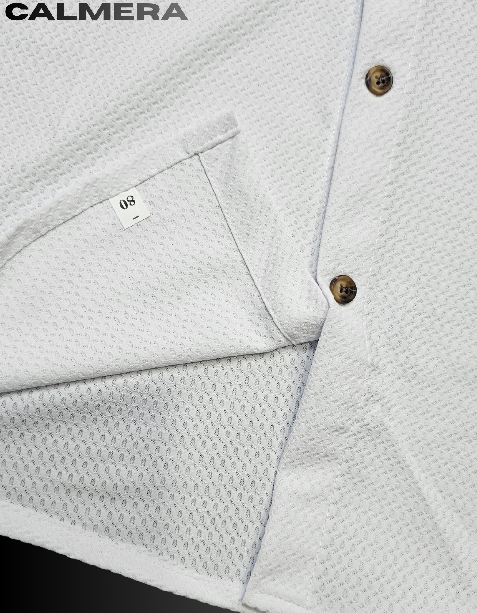Signature Textured White Shirt