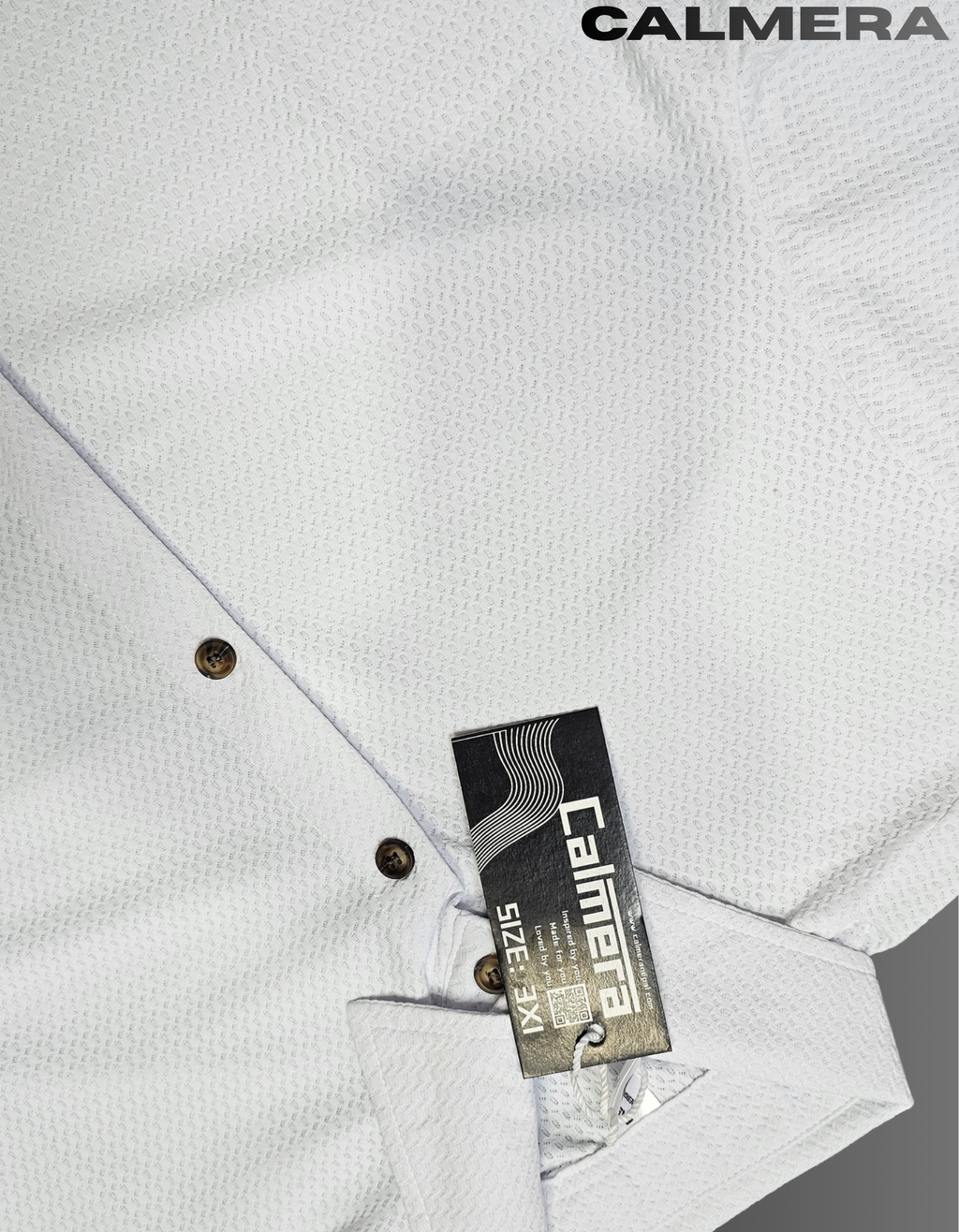 Signature Textured White Shirt
