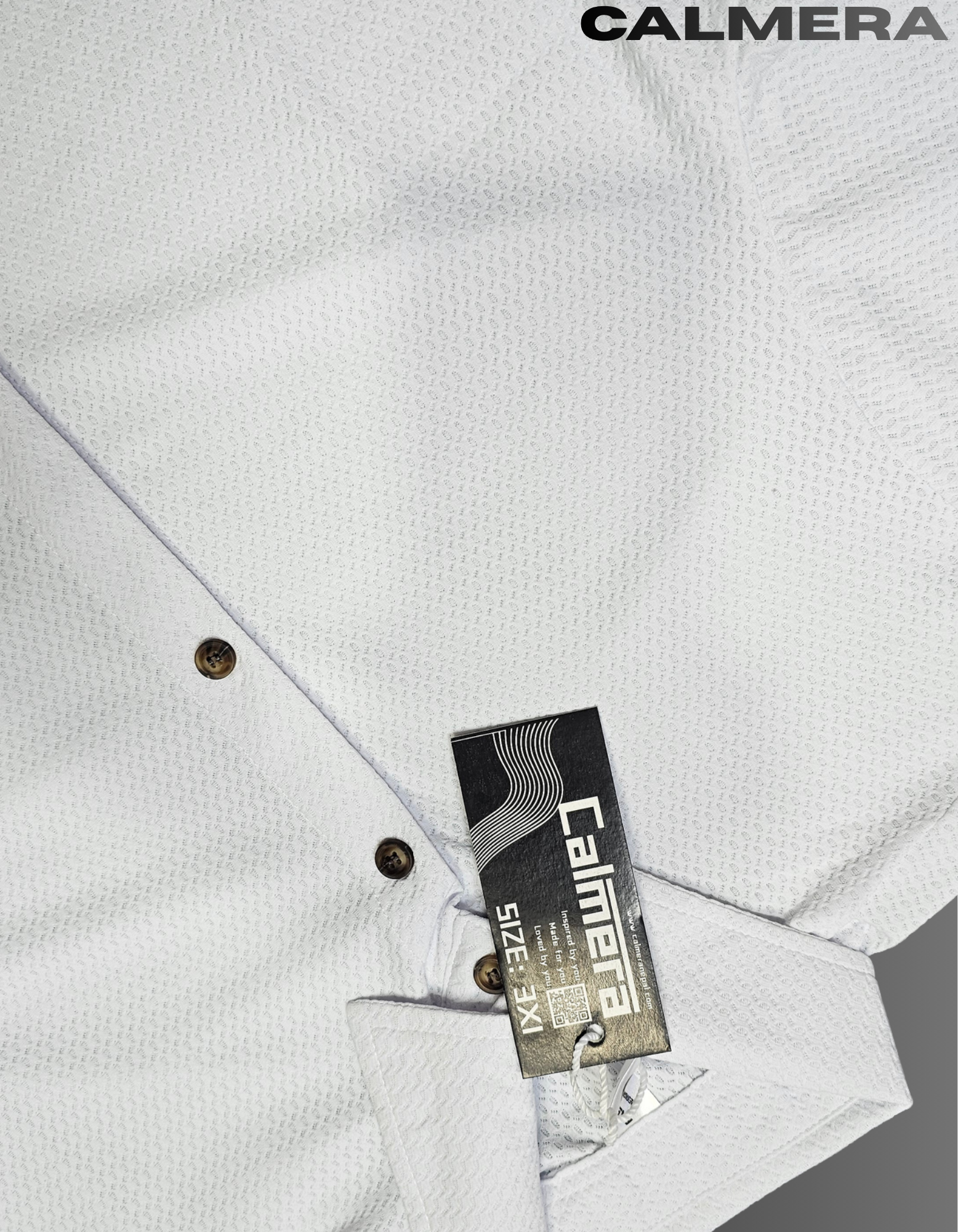 Signature Textured White Shirt