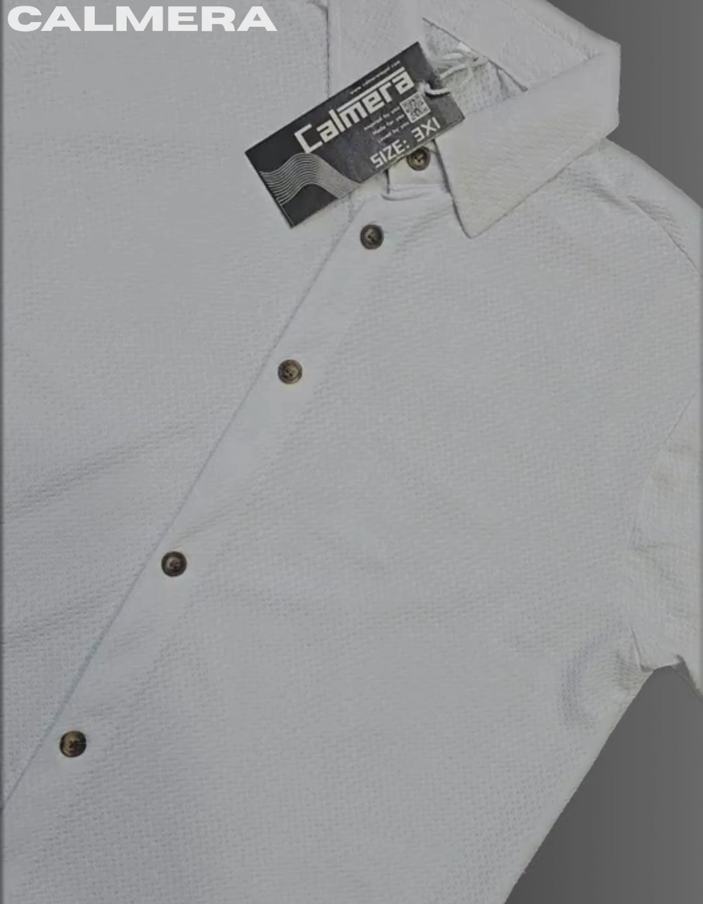 Signature Textured White Shirt