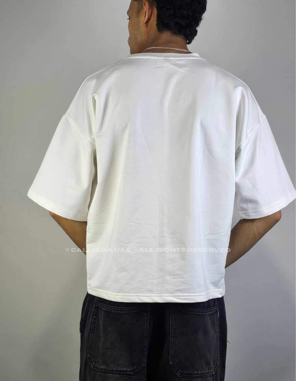 Calmera Essential Oversized Tee – Chalk White
